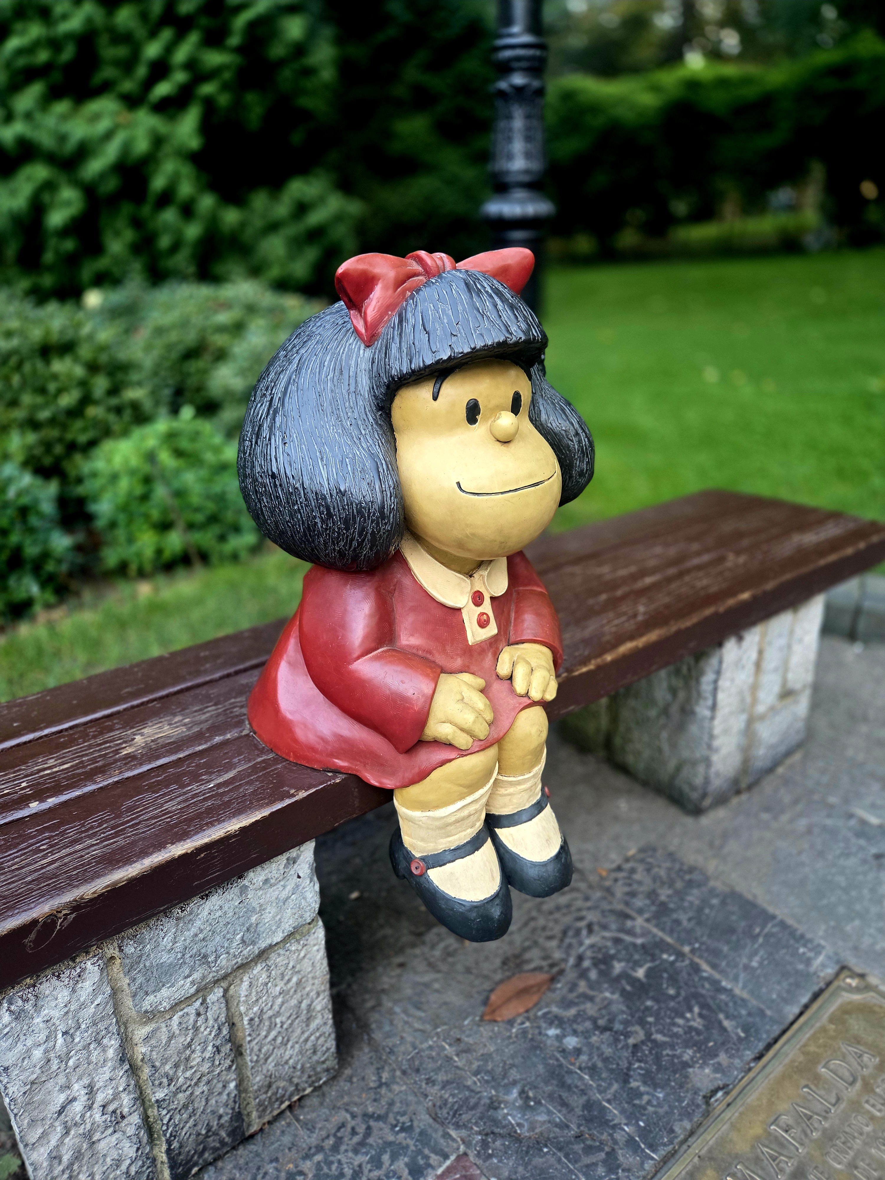 Mafalda en el Campo de San Francisco (Oviedo)