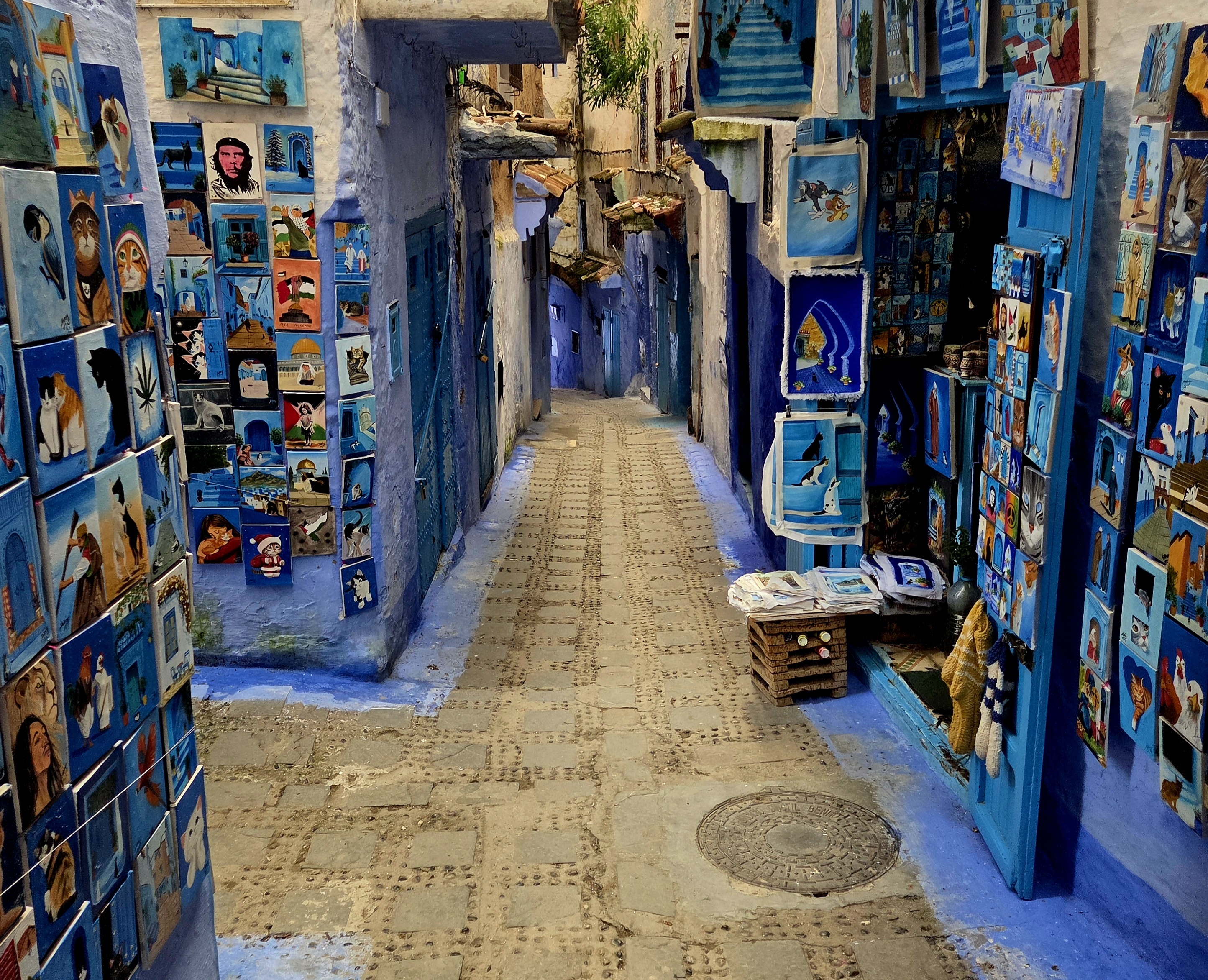 Calles de Chefchaouen, la ciudad azul