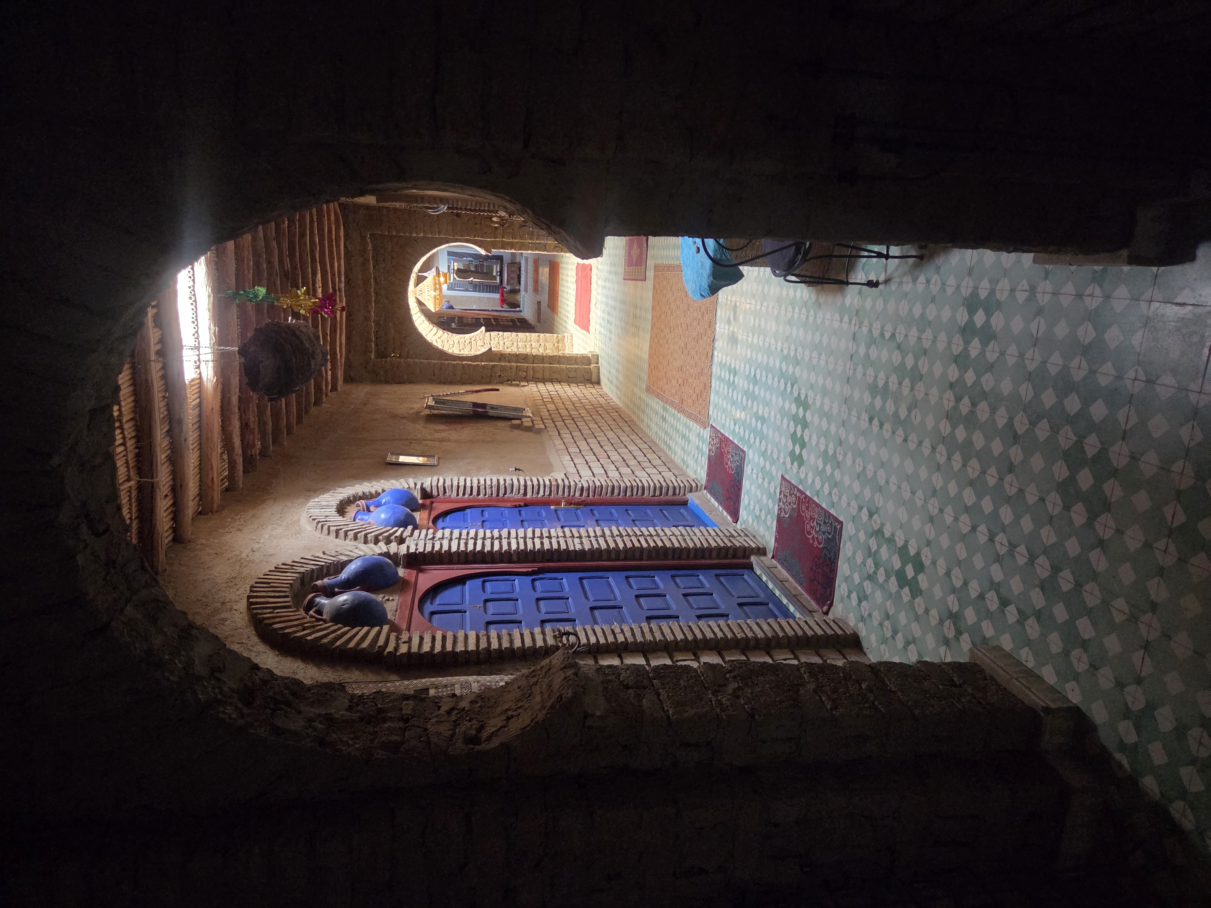 Las kasbahs están hechas con adobe