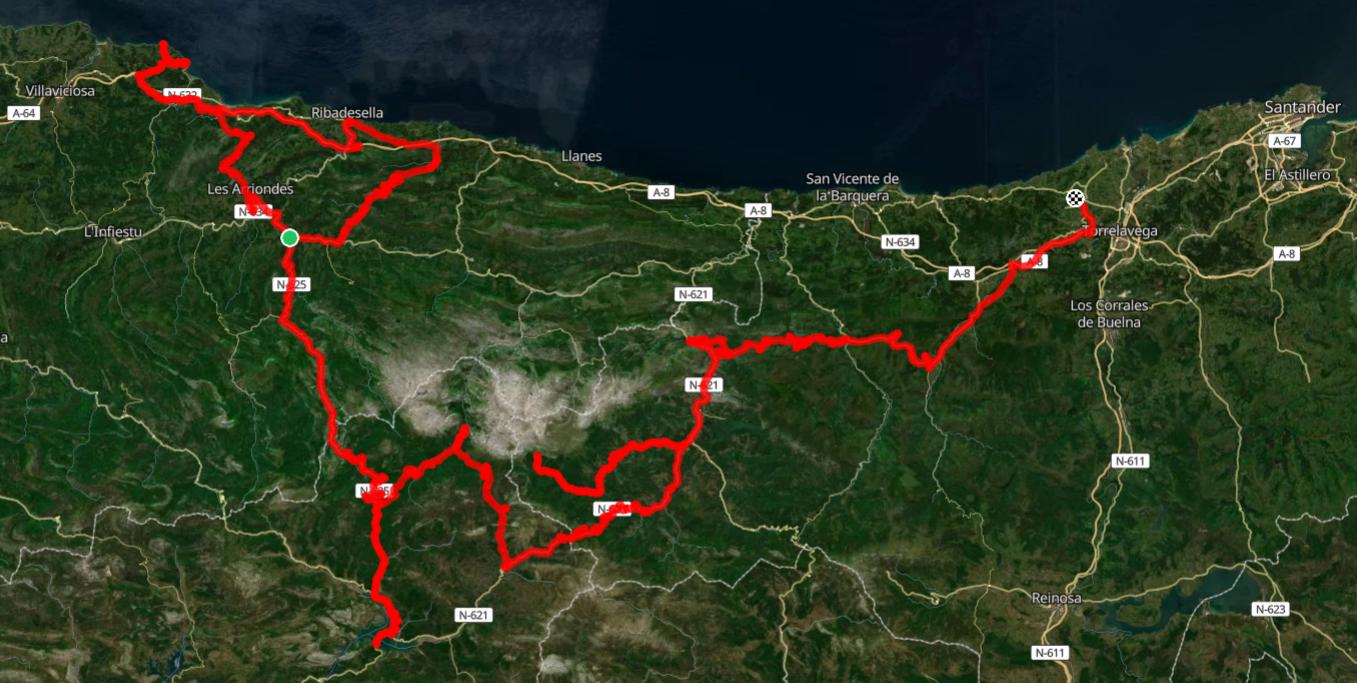 Mapa general de Picos de Europa y Liébana