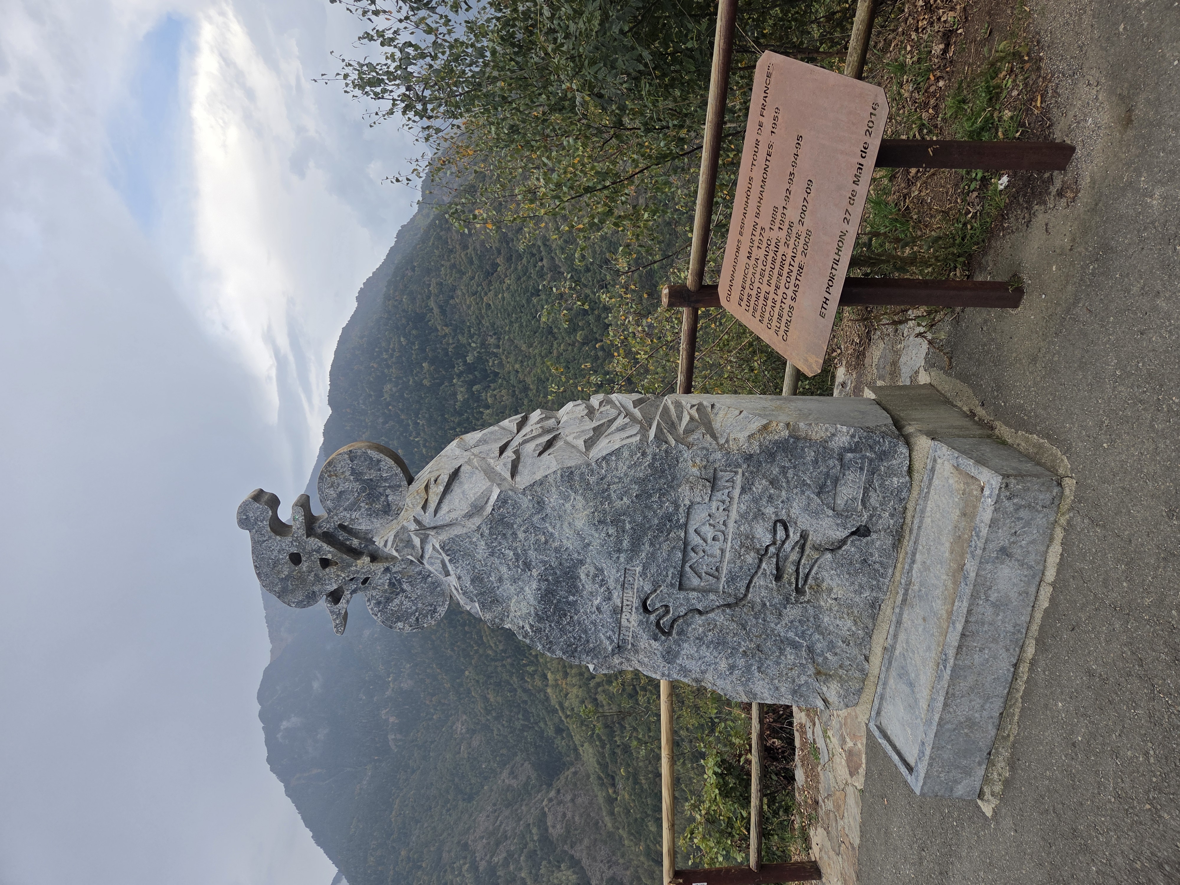 Monumento a los ganadores españoles del Tour de France